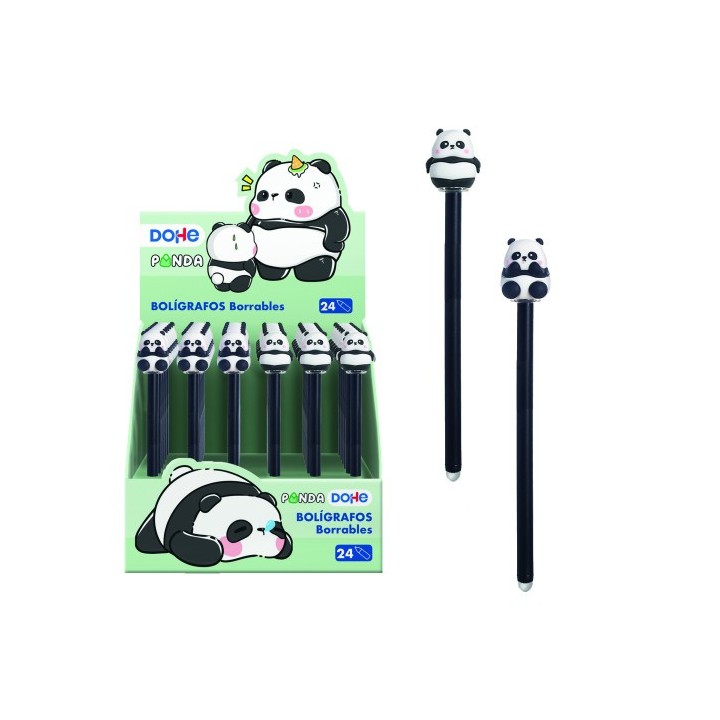 dohe expositor con 24 boligrafos borrables panda dohe 79645