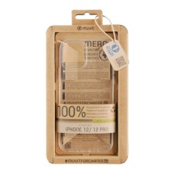 muvit funda muvit recycletek para apple iphone 12 - 12 pro transparente