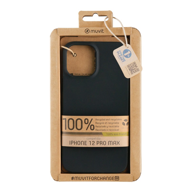 muvit funda muvit recycletek para apple iphone 12 pro max negra