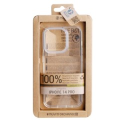 muvit funda muvit recycletek para apple iphone 14 pro transparente