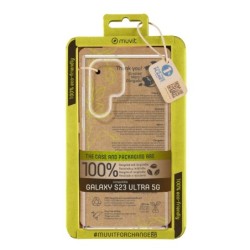 muvit funda muvit recycletek para samsung galaxy s23 ultra 5g transparente