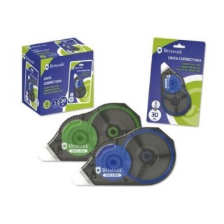 bismark cinta correctora 30 metros x 5 mm. bismark 325759  pack: 12 unidades