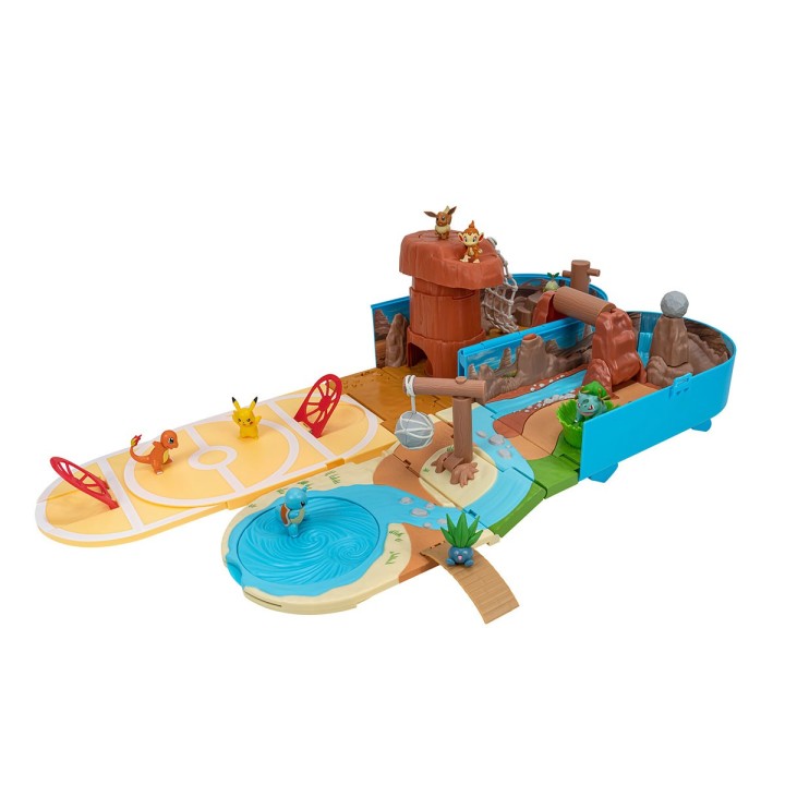 jazwares playset pokemon desierto pokemon transformable