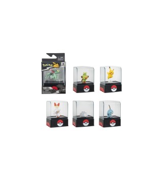 jazwares figura pokemon con vitrina