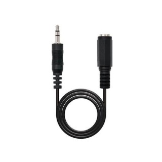 nanocable cable audio jack - 3.5m a jack - 3.5h nanocable 3m -  macho - hembra -  negro