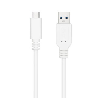 nanocable cable usb 3.1 gen2 usb-c/a 0,5 m blanco