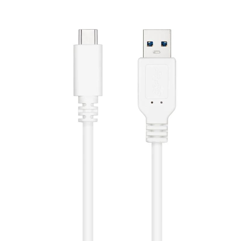 nanocable cable usb 3.1 gen2 usb-c/a 0,5 m blanco