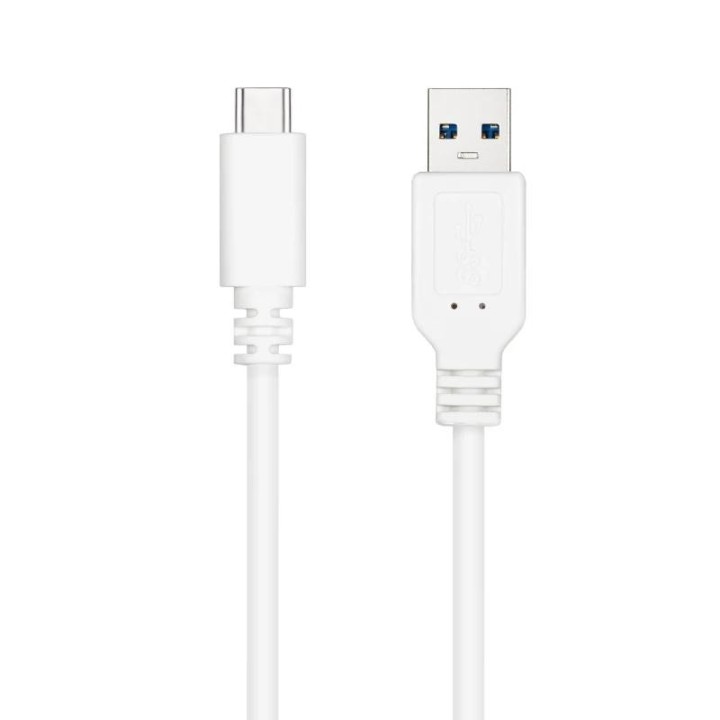 nanocable cable usb 3.1 gen2 usb-c/a 0,5 m blanco