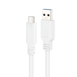 nanocable cable usb 3.1 gen2 usb-c/a 0,5 m blanco