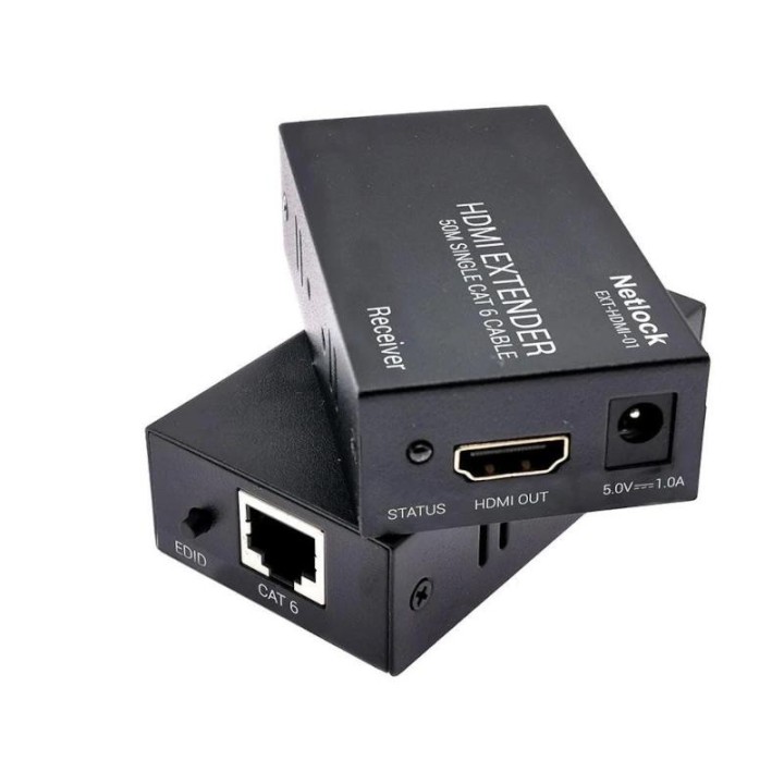 netlock extensor hdmi por rj45 cat.6 hasta 50mt.