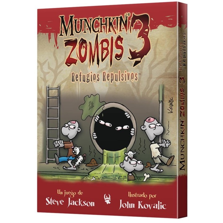 juegos juego de mesa munchkin zombis 3: refugios repulsivos pegi 10