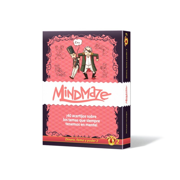 juegos juego de mesa mind maze: dinero fama y poder 2 pegi 14