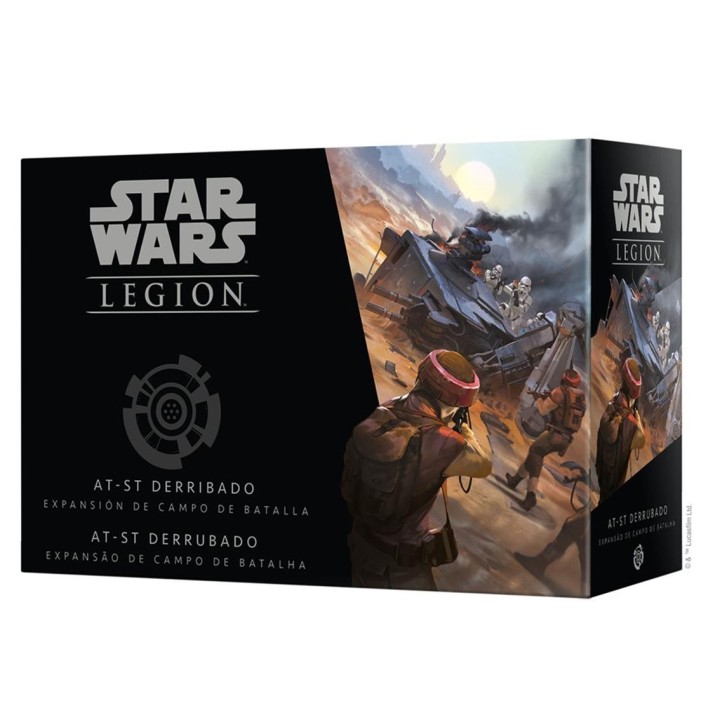 juegos juego de mesa star wars legion : at - st derribado pegi 14