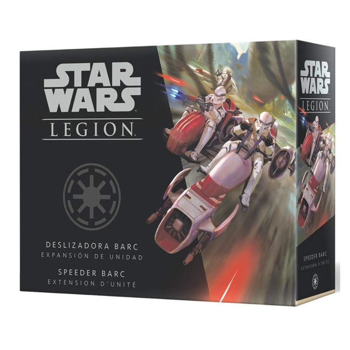 juegos juego de mesa star wars legion: deslizadora barc pegi 14