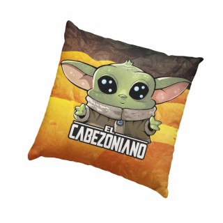 sd toys cojin cuadrado sd toys star wars el mandaloriano cabezoniano baby yoda envasado vacio