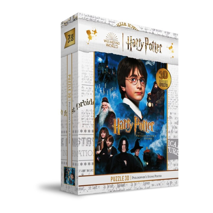 sd toys puzzle 100 efecto 3d poster piedra filosofal harry potter