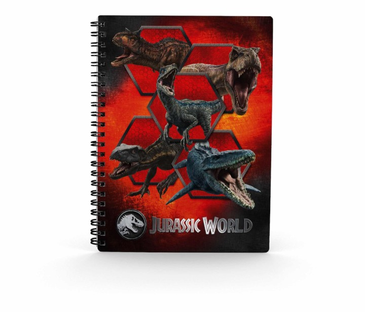 sd toys libreta efecto 3d carnivorous jurassic world