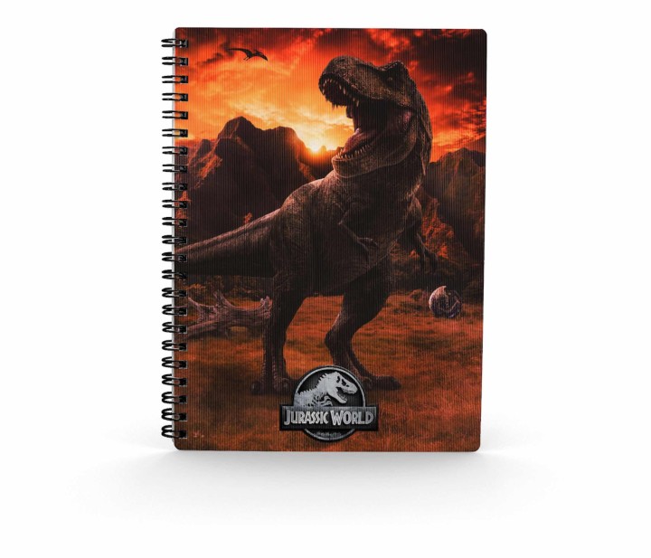 sd toys libreta efecto 3d into the wild jurassic world