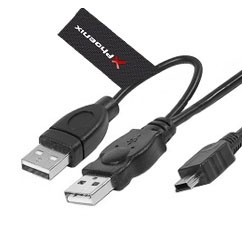 phoenix technologies cable 2 conectores usb 2.0 a  mini usb b 5 pines 1.5 m