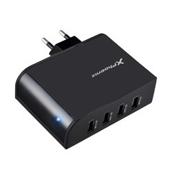 phoenix technologies cargador de pared 5.1v de 4 entradas usb 2.1a