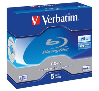 verbatim pack 5u bd-r blue-ray 25gb 43715