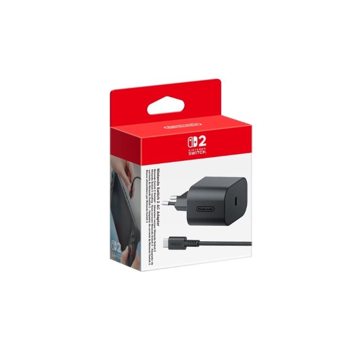 adaptador corriente fr-tec nintendo switch 2 negro 30w todos los modelos switch