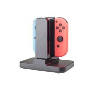 base carga fr-tec nintendo switch 2 carga 4 mandos usb-c