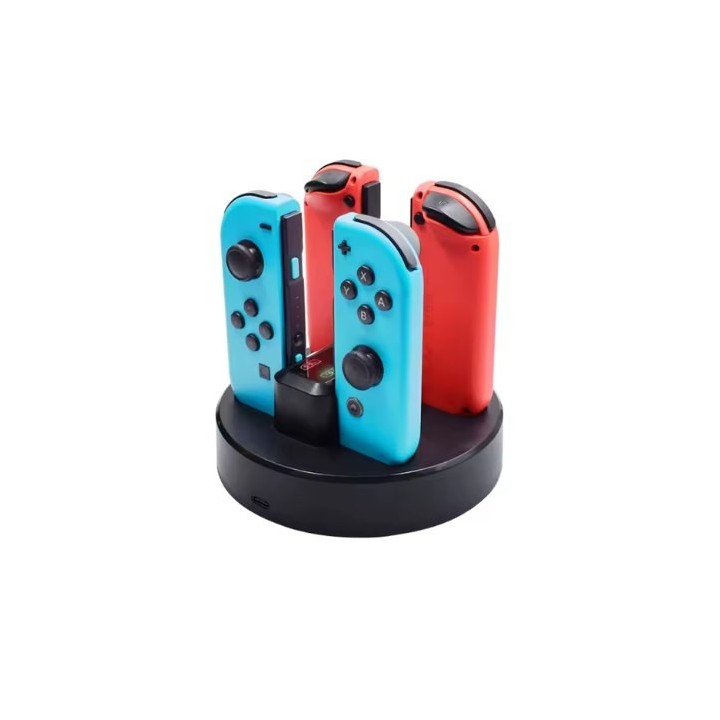 base carga fr-tec nintendo switch 2 carga 4 mandos usb-c