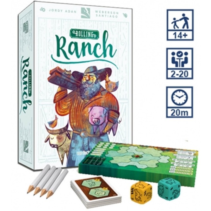 juego de mesa rolling ranch en espanol pegi 12