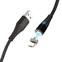 phoenix technologies cable de carga rapida 3a y datos - magnetico - micro usb - 1 m