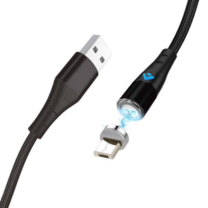 phoenix technologies cable de carga rapida 3a y datos - magnetico - micro usb - 1 m