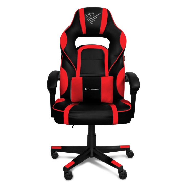 phoenix technologies silla gaming phoenix trophy cuero pu roja