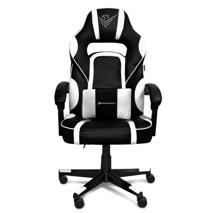 phoenix technologies silla gaming phoenix trophy cuero pu blanca