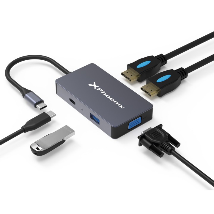 phoenix technologies docking hub usb tipo c 5 en 1