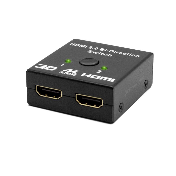phoenix technologies hub 2 hdmi splitter 4k con conmutador manual