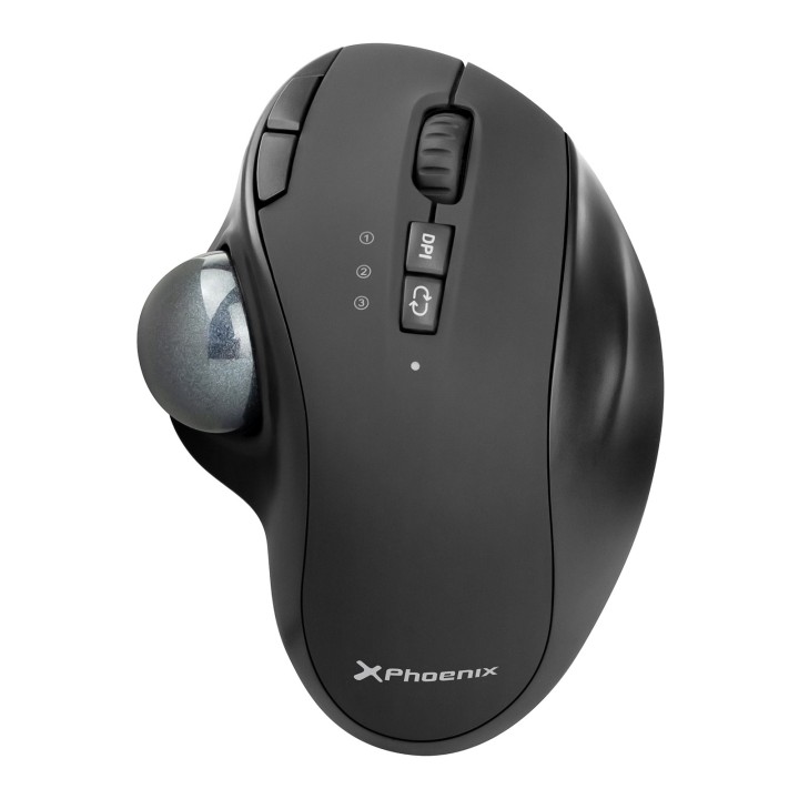 phoenix technologies raton inalambrico phoenix ergo t1 ergonomico trackball bateria recargable multi