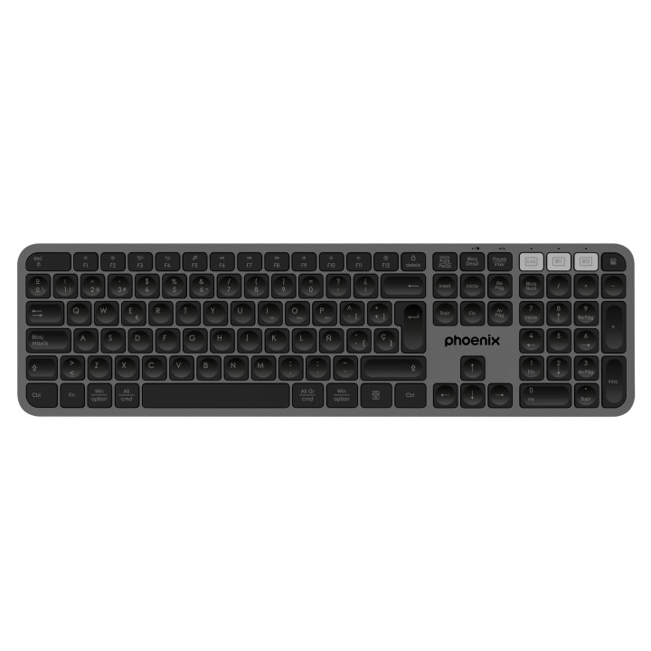 phoenix technologies teclado inalambrico multidispositivo phoenix k300 blueooth dual y 2.4ghz