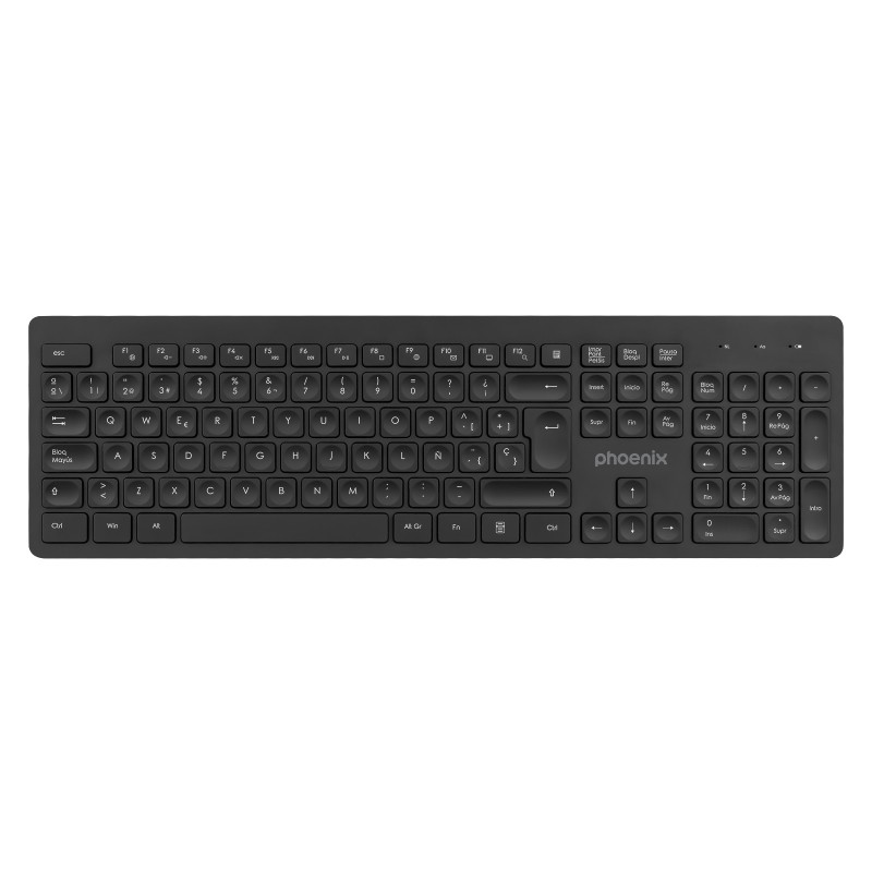 phoenix technologies teclado inalambrico qwerty phoenix k200 negro delgado