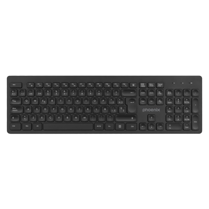 phoenix technologies teclado inalambrico qwerty phoenix k200 negro delgado