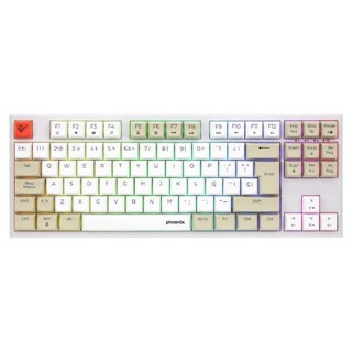 phoenix technologies teclado gaming royal pbt mecanico blanco