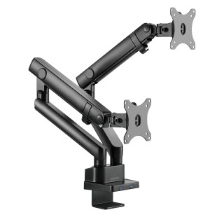 phoenix technologies phoenix mstand2 brazo articulado resorte de gas para doble monitor hasta 27 ves
