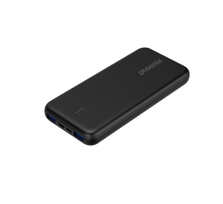 phoenix technologies phoenix powerbank bateria externa 10000mah con 2 usb carga rapida y 1 usb tipo