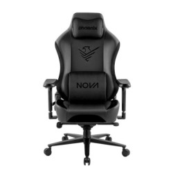 phoenix technologies nova silla gaming alta gama fabricada en cuero negro