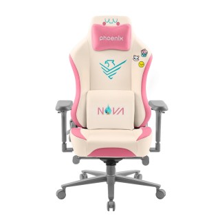phoenix technologies phoenix nova cream edition silla alta gama fabricada en cuero color crema y ros