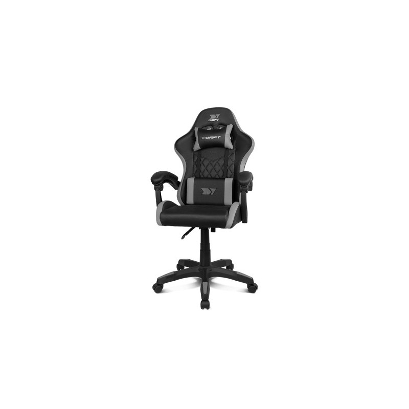 drift drift dr35bg silla para videojuegos silla para videojuegos de pc asiento acolchado negro, gris