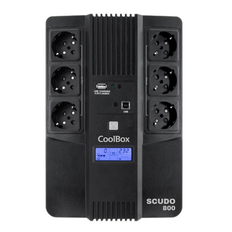 coolbox sai scudo3 800va/480w con pantalla  lcd