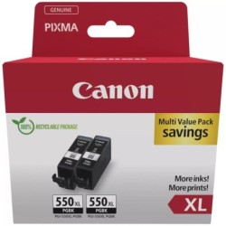canon pack cartucho tinta canon pgi - 550xl negro 2 uds