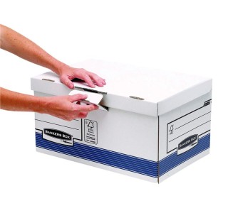 maxi contenedor arch. fellowes t/fija azul