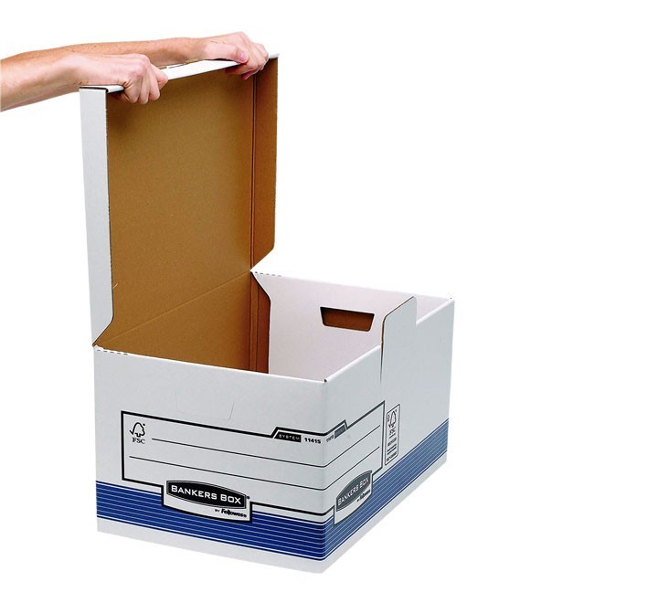 maxi contenedor arch. fellowes t/fija azul