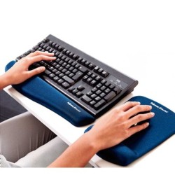 reposamunecas fellowes foam fusion azul